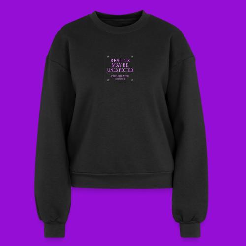 Results - Neon Purple - Women's Fleece Crewneck Sweatshirt