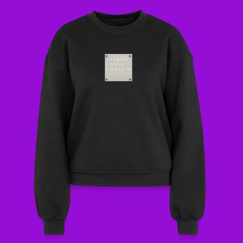 Results - White - Women's Fleece Crewneck Sweatshirt