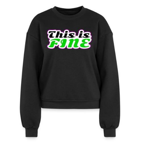 This Is Fine Balance - Women's Fleece Crewneck Sweatshirt