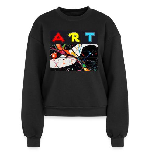 Art in Motion: Color Unleashed - Women's Fleece Crewneck Sweatshirt