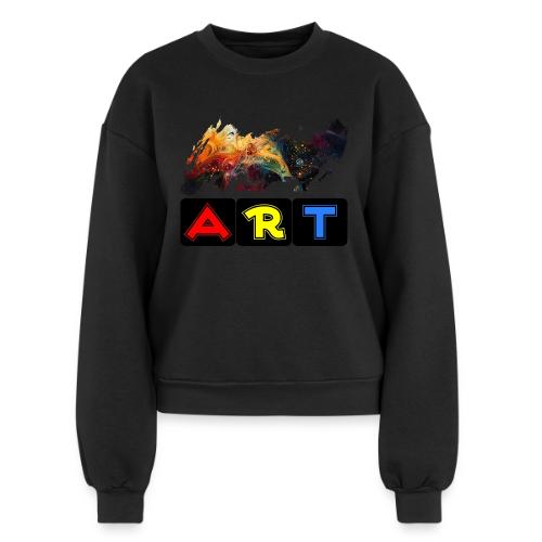 Pulse of Art - Women's Fleece Crewneck Sweatshirt