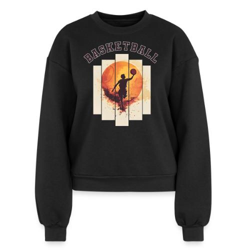 Basketball again and again - Women's Fleece Crewneck Sweatshirt