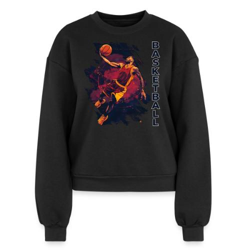 Basketball Charge - Women's Fleece Crewneck Sweatshirt