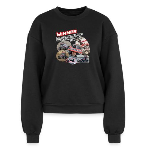 Luke Hall - Eldora Speedway FFN#1 Design 2 - Women's Fleece Crewneck Sweatshirt