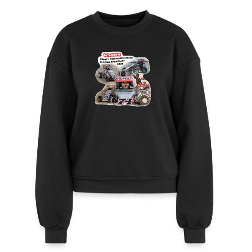 Luke Hall - Eldora Speedway FFN#1 Design 1 - Women's Fleece Crewneck Sweatshirt