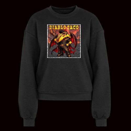 The Diablo Taco Spicy Demon Character - Women's Fleece Crewneck Sweatshirt