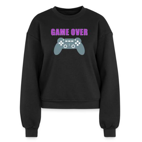 Game Over Gamer Controller Design - Women's Fleece Crewneck Sweatshirt