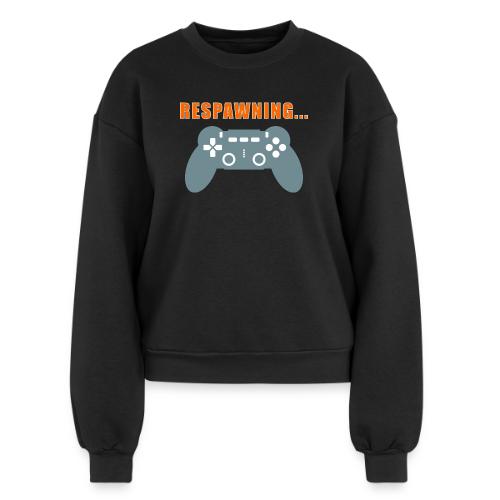 Respawning Gamer Controller Design - Women's Fleece Crewneck Sweatshirt