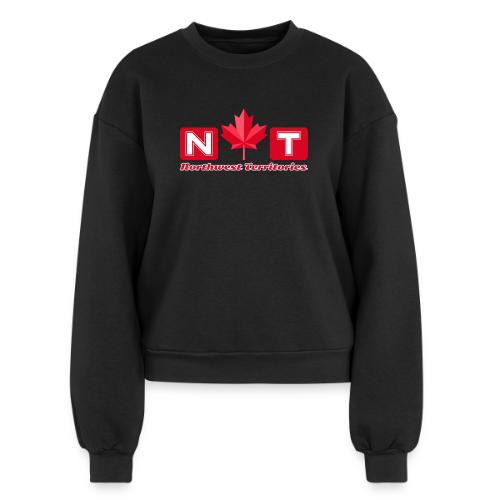 Canada: Northern Identity Emblem - Women's Fleece Crewneck Sweatshirt