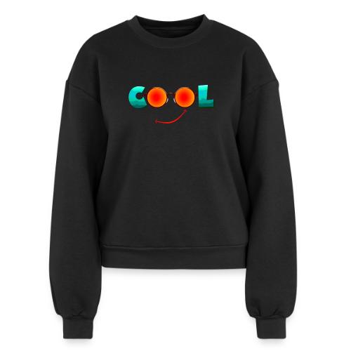 Stay Cool Chill Vibes Design - Women's Fleece Crewneck Sweatshirt