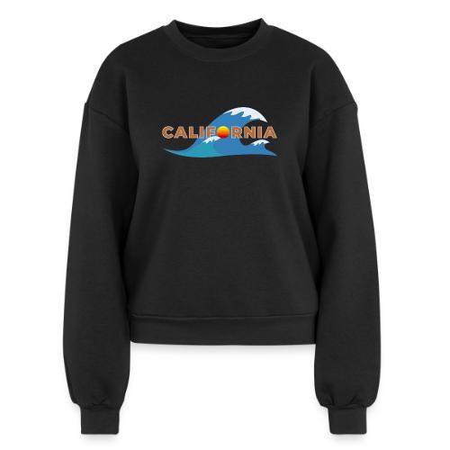 Blue Wave California - Women's Fleece Crewneck Sweatshirt