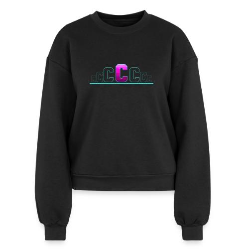 Letter C – Capital Varsity Alphabet Monogram - Women's Fleece Crewneck Sweatshirt