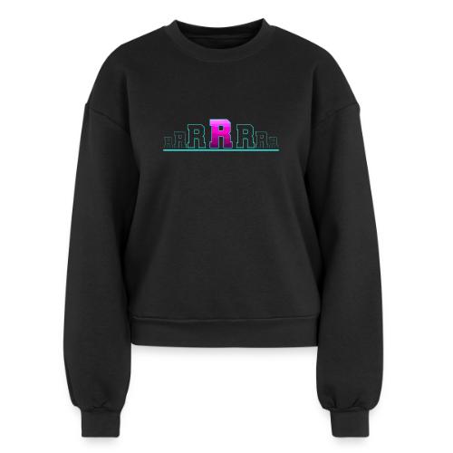 Letter R – Capital Varsity Alphabet Monogram - Women's Fleece Crewneck Sweatshirt