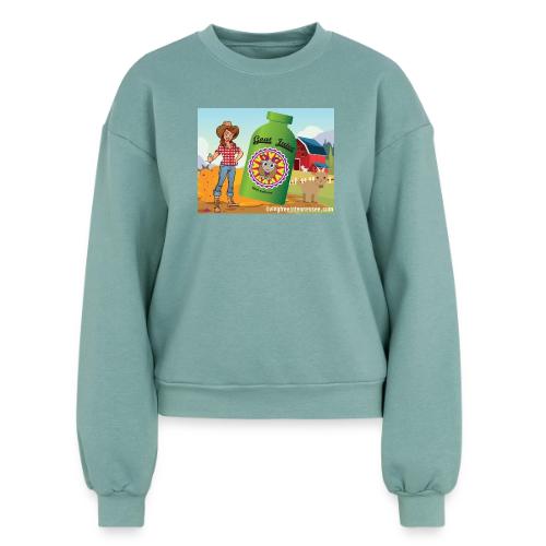 Nicole Sauce's Goat Juice - Women's Fleece Crewneck Sweatshirt