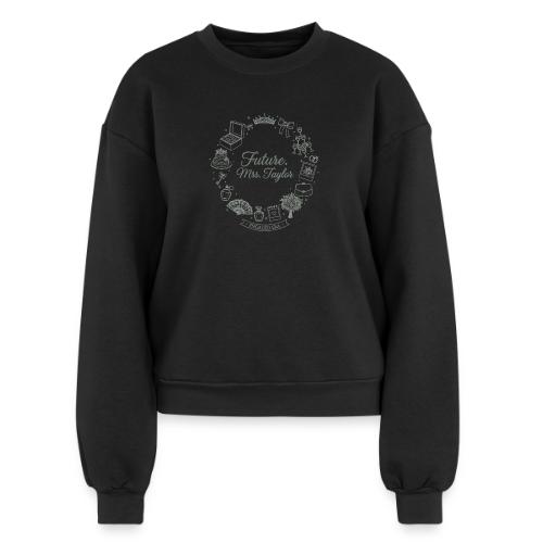 Future Mrs Minimalist Bridal Line Art - Women's Fleece Crewneck Sweatshirt