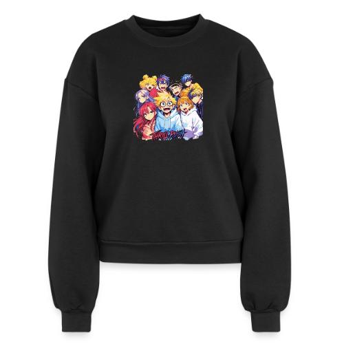 Thrill Rush Anime Squad Streetwear - Women's Fleece Crewneck Sweatshirt