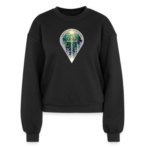 Easter Grace Cascades Vine T Shirt, Renewal Gift - Women's Fleece Crewneck Sweatshirt