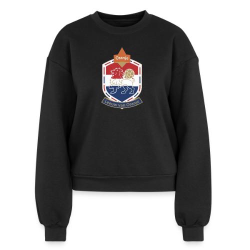 Netherlands Lion Crest T-Shirt, Dutch Badge Gift - Women's Fleece Crewneck Sweatshirt