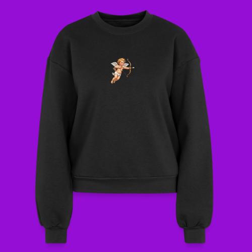 Cupid with twohearts set - Women's Fleece Crewneck Sweatshirt