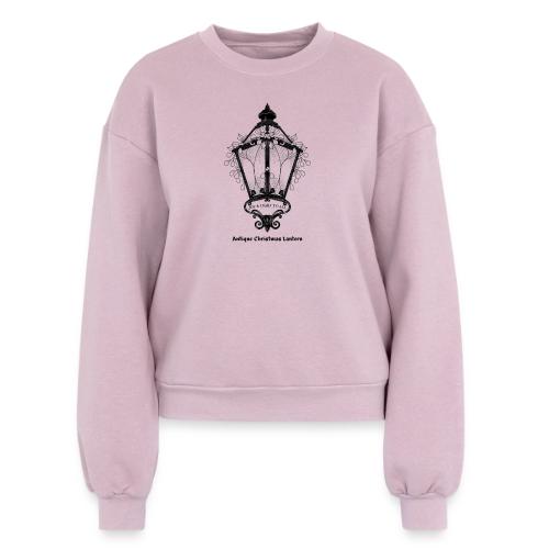 Antique Christmas Lantern T-Shirt - Women's Fleece Crewneck Sweatshirt