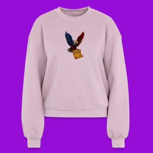 Bill of Rights Bald Eagle - Women's Fleece Crewneck Sweatshirt