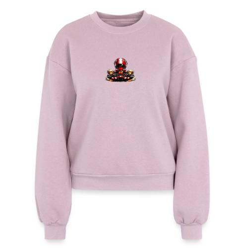 Carcadelogoracerback - Women's Fleece Crewneck Sweatshirt