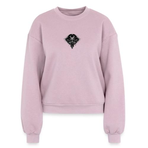Crescent Moth - Women's Fleece Crewneck Sweatshirt