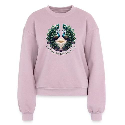 Your Beauty Holds My Soul Peacock Gifts T-Shirt - Women's Fleece Crewneck Sweatshirt
