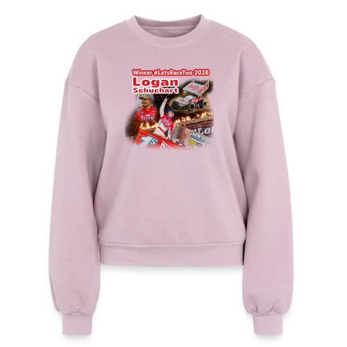 Logan Schuchart #LetsRaceTwo Winner - Women's Fleece Crewneck Sweatshirt