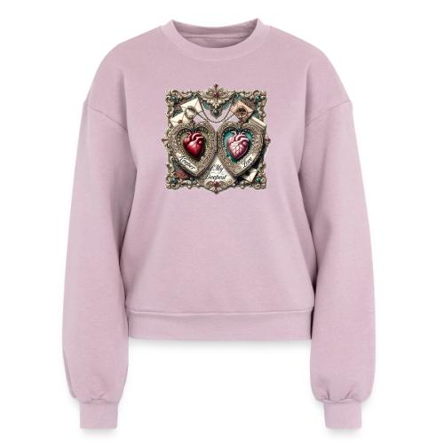 Keeper of My Deepest Love Victorian Locket T-Shirt - Women's Fleece Crewneck Sweatshirt