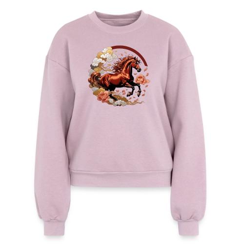 Year of the Horse T Shirt, Lunar New Year Gift - Women's Fleece Crewneck Sweatshirt