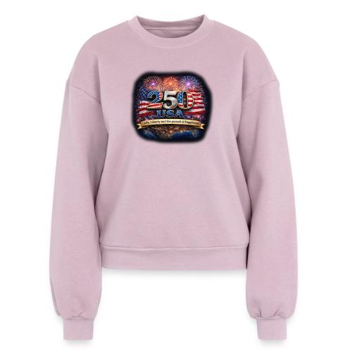 USA 250th Celebration - Women's Fleece Crewneck Sweatshirt