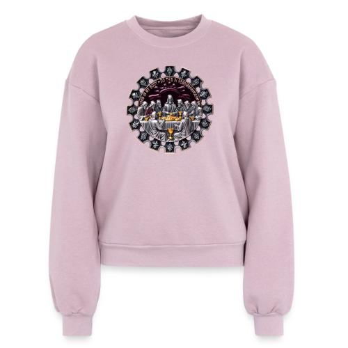 Last Supper Communion T Shirt, Faith Gift - Women's Fleece Crewneck Sweatshirt
