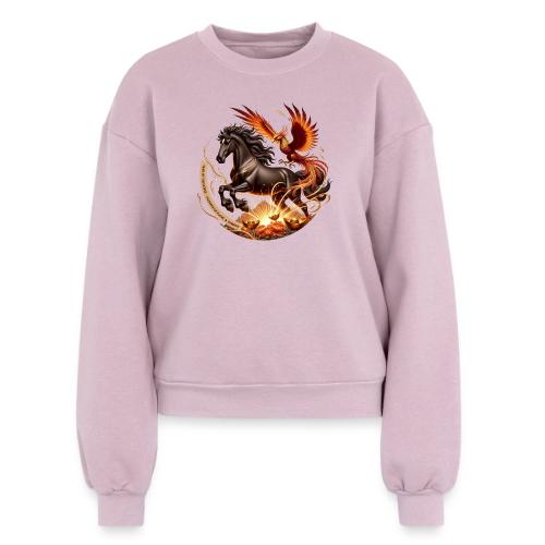 Year of the Horse Phoenix T Shirt, Lunar NY Gift - Women's Fleece Crewneck Sweatshirt