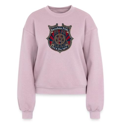 Barcelona Scarlet Pride T Shirt, Soccer City Gift - Women's Fleece Crewneck Sweatshirt