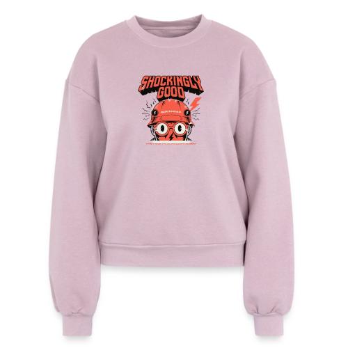 Funny Shockingly Good Electrician - Women's Fleece Crewneck Sweatshirt