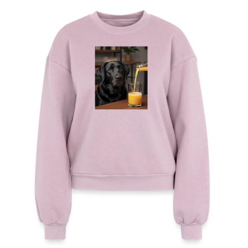 Golden Retriever Chill Juice Vibes - Women's Fleece Crewneck Sweatshirt