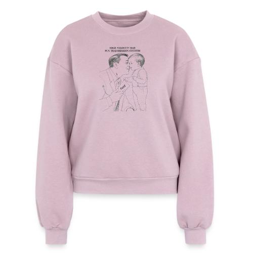 Dad Joke Blueprint T-Shirt - Women's Fleece Crewneck Sweatshirt