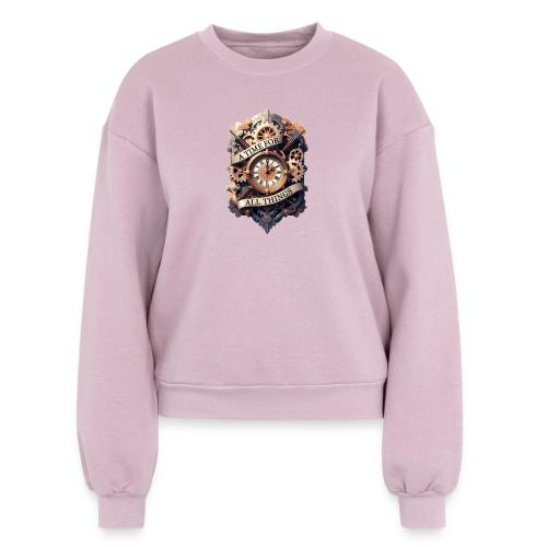 Ornate Clockwork T-Shirt - Women's Fleece Crewneck Sweatshirt
