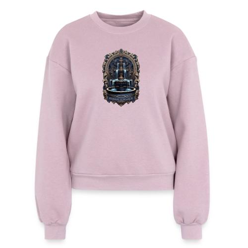 Gilded Baroque Fountain T-Shirt - Women's Fleece Crewneck Sweatshirt