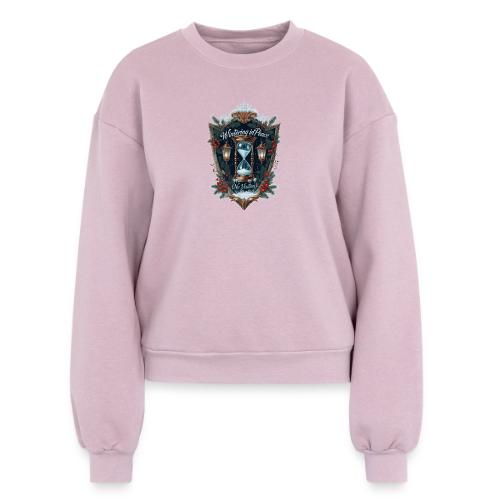 Wintering in Peace (No Visitors) T-Shirt - Women's Fleece Crewneck Sweatshirt