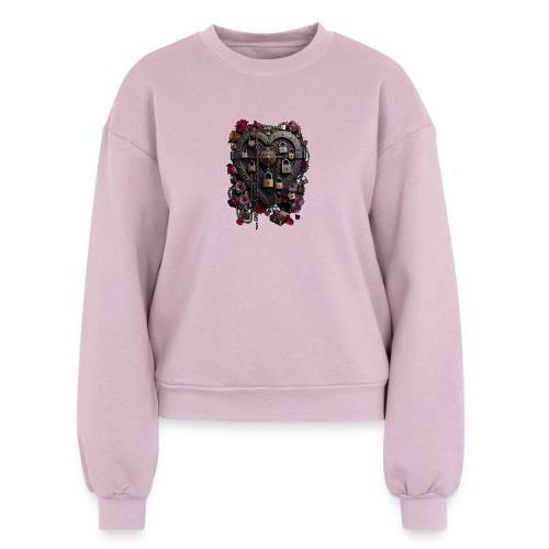My Heart Permanently on Vacation T-Shirt - Women's Fleece Crewneck Sweatshirt