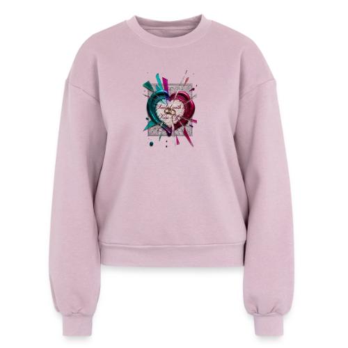 Sealed with a Kiss-Off T-Shirt - Women's Fleece Crewneck Sweatshirt