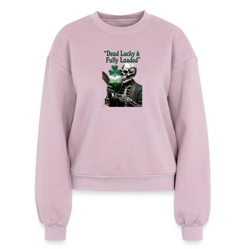 Lucky Skeleton Stout T-Shirt - Women's Fleece Crewneck Sweatshirt