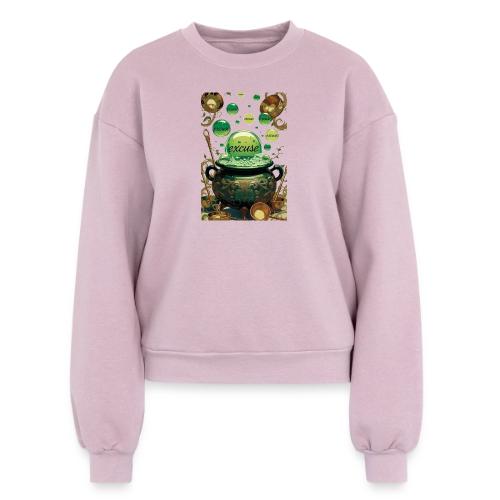 Emerald Excuses Cauldron Graphic Tee - Women's Fleece Crewneck Sweatshirt