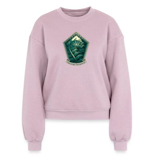 Easter Unfurl in Light Fern T Shirt, Spring Gift - Women's Fleece Crewneck Sweatshirt