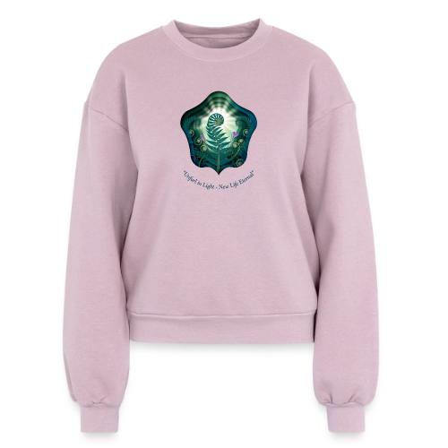 Easter Unfurl in Light Resurrection T Shirt, Gift - Women's Fleece Crewneck Sweatshirt