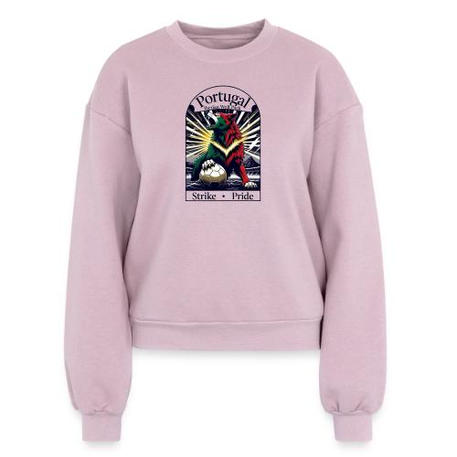 Portugal Iberian Wolf Soccer T Shirt, Pride Gift - Women's Fleece Crewneck Sweatshirt