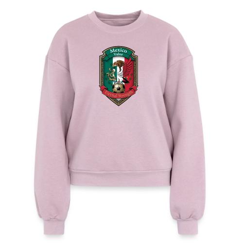 Mexico Eagle Valor T-Shirt, Pride Badge Gift - Women's Fleece Crewneck Sweatshirt