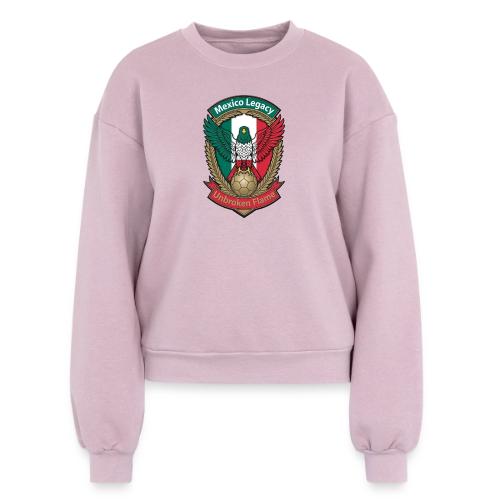 Mexico Eagle Legacy T-Shirt, Mexican Pride Gift - Women's Fleece Crewneck Sweatshirt